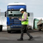 vrachtwagen transport man controle